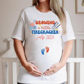 Growing a Little Firecracker Shirt, 4th of July Maternity Shirt, Fourth of July Pregnancy Announcement Tee, 4th of July...