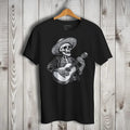 Guitar Player Skull Music Lover Short Sleeve T-Shirt Casual Crewneck Hoodie, Sweatshirt | CiraTrend.com