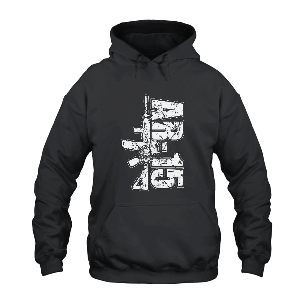 Gun AR 15 Hoodie