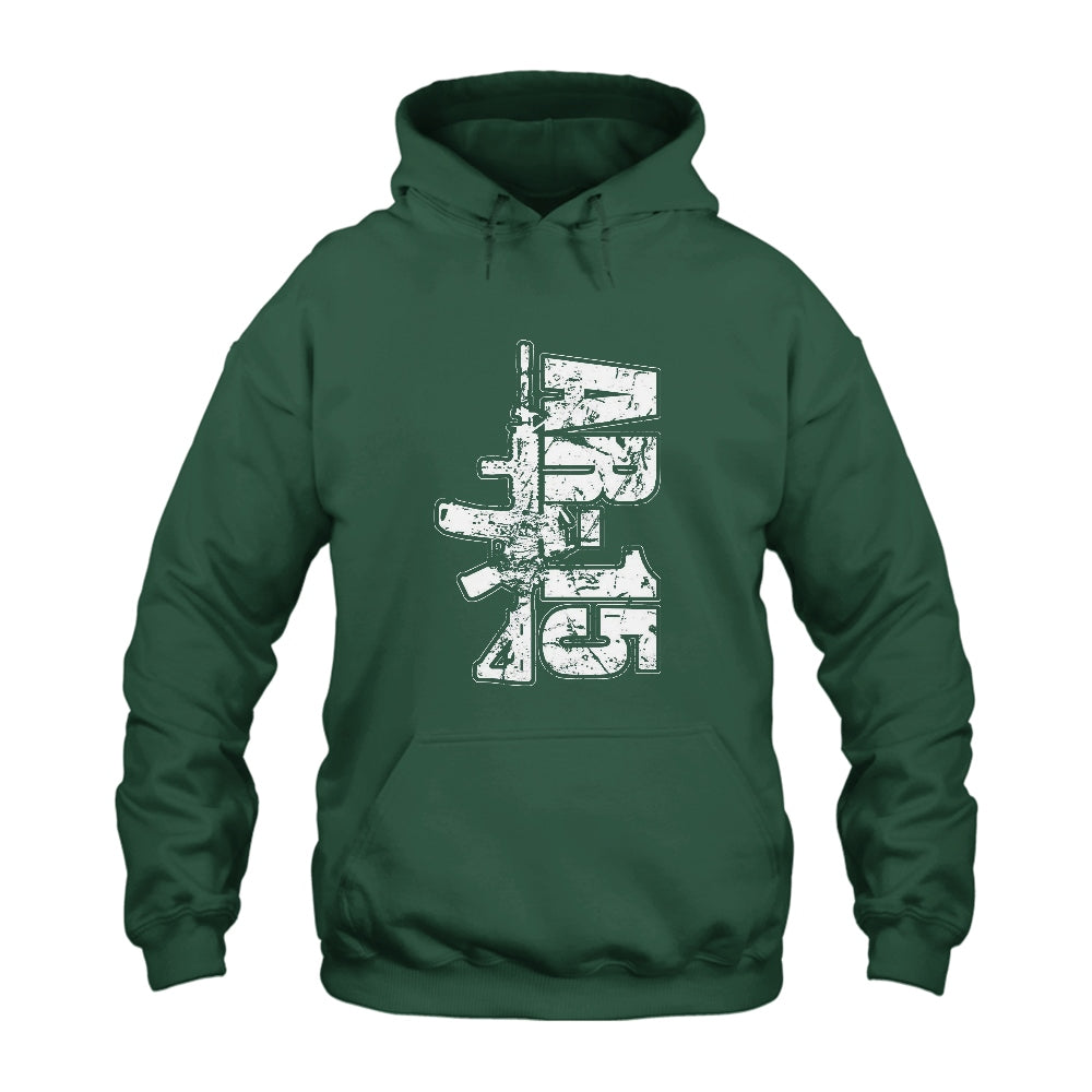 Gun AR 15 Hoodie