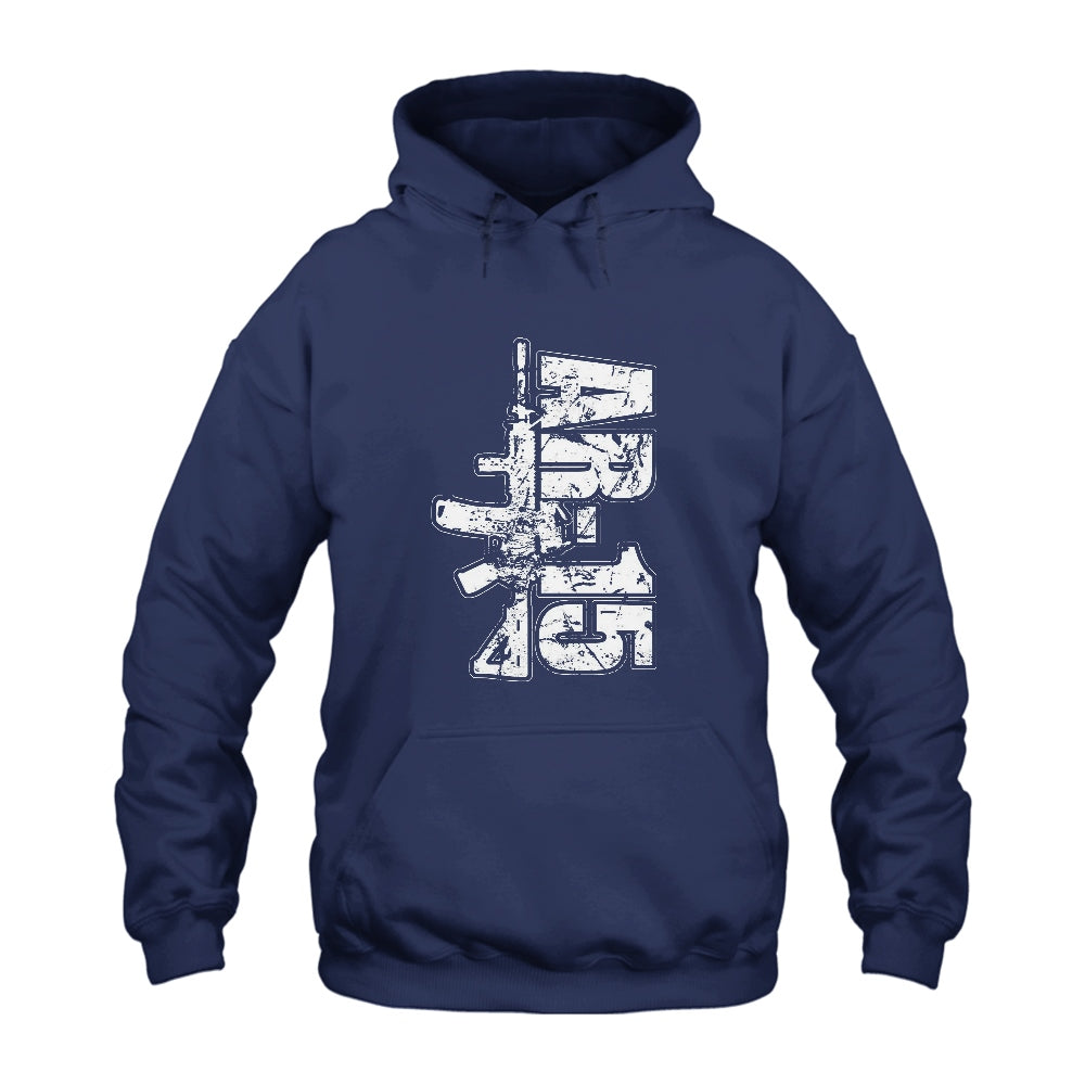 Gun AR 15 Hoodie