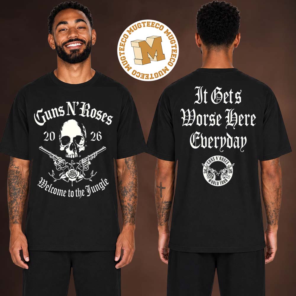 Gun N Roses World Tour Welcome To The Jungle 2026 Unisex T Shirt