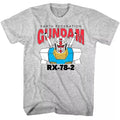Gundam Earth Federation RX-78-2 Men's Gray T Shirt Japanese Anime Hoodie, Sweatshirt | CiraTrend.com
