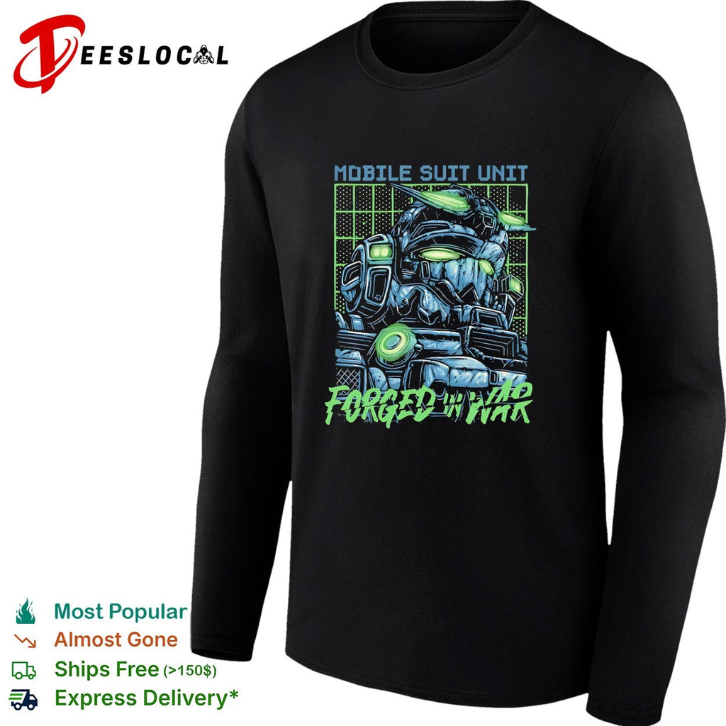 Gundam robot mobile suit unit forged in war vintage shirt