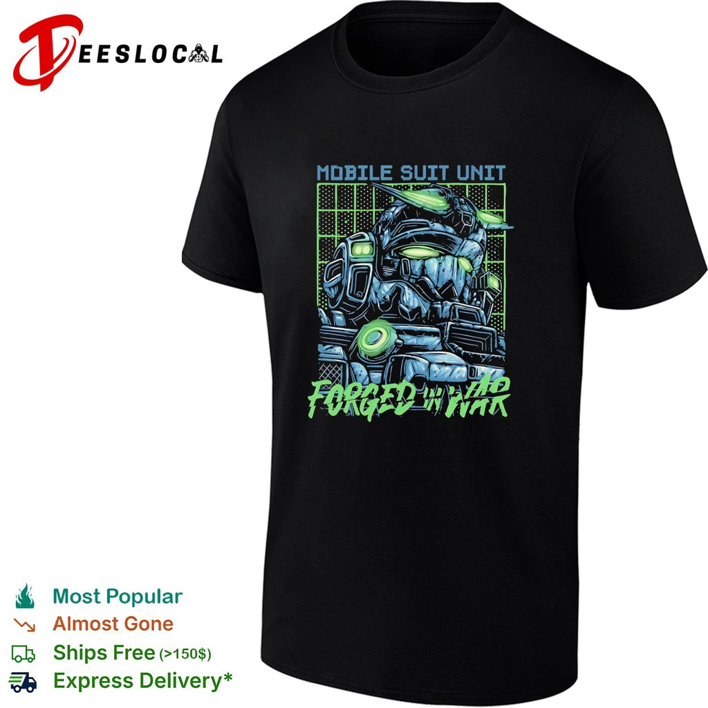 Gundam robot mobile suit unit forged in war vintage shirt