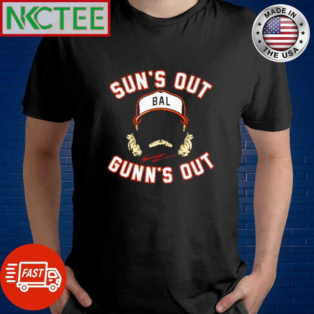 Gunnar Henderson wear BAL hat Sun’s Out Gunn’s Out signature shirt