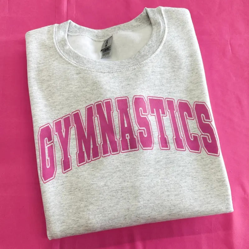 Gymnastics Varsity Letter Gildan Sweatshirt T-Shirts, Hoodie | CiraTrend.com