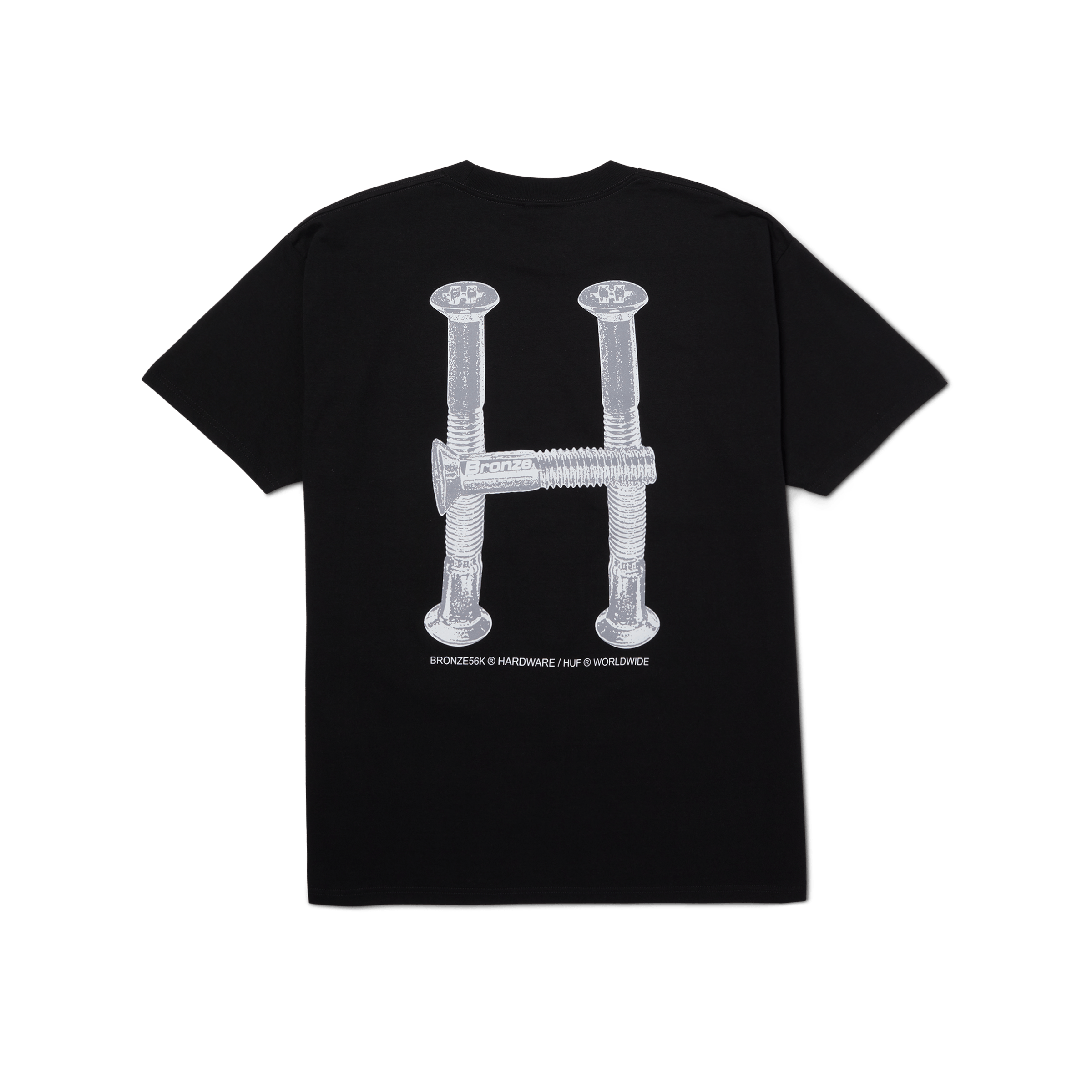HUF x Bronze56K H Bolts Triple Triangle T-Shirt Hoodie, Sweatshirt | CiraTrend.com (Image 2)