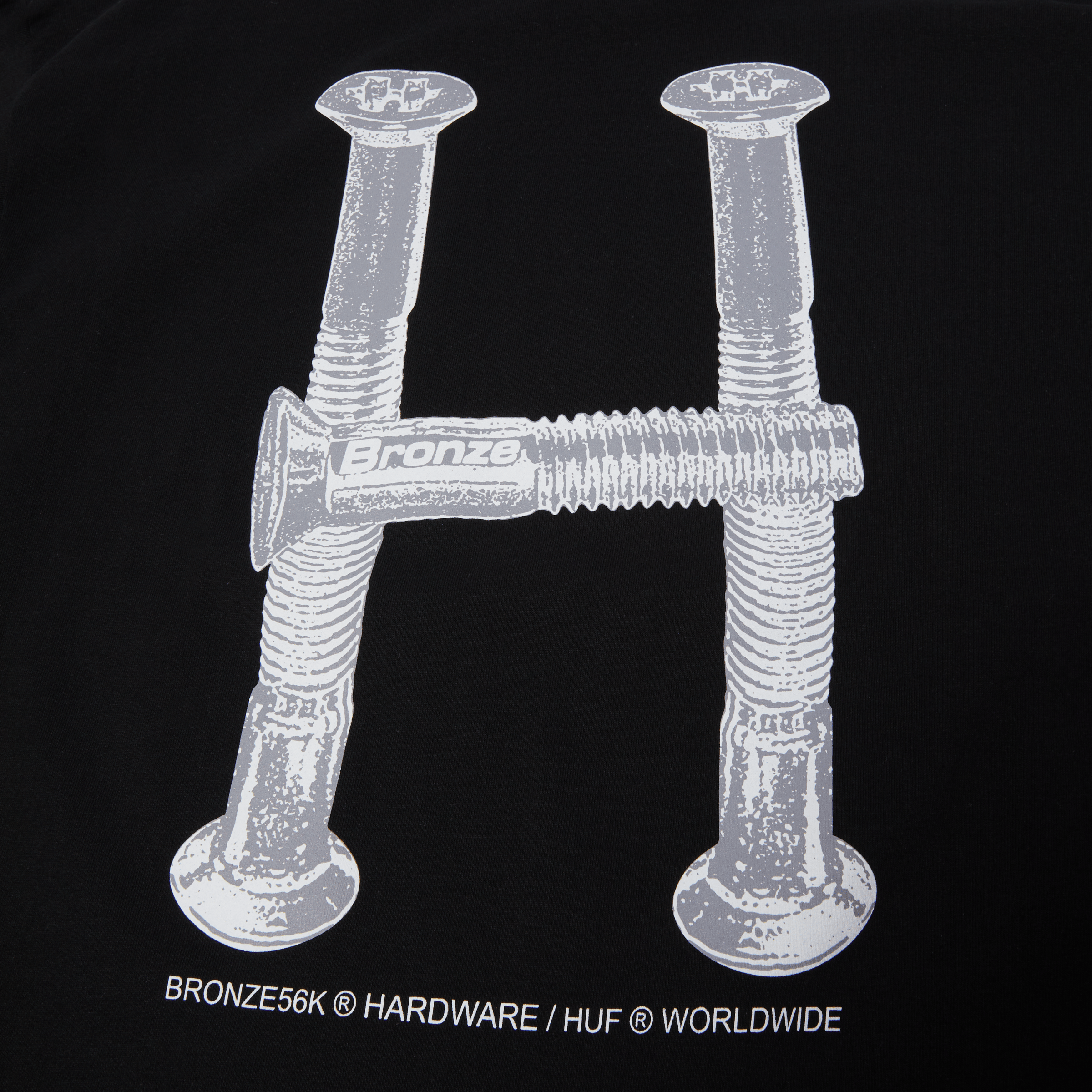 HUF x Bronze56K H Bolts Triple Triangle T-Shirt Hoodie, Sweatshirt | CiraTrend.com (Image 3)