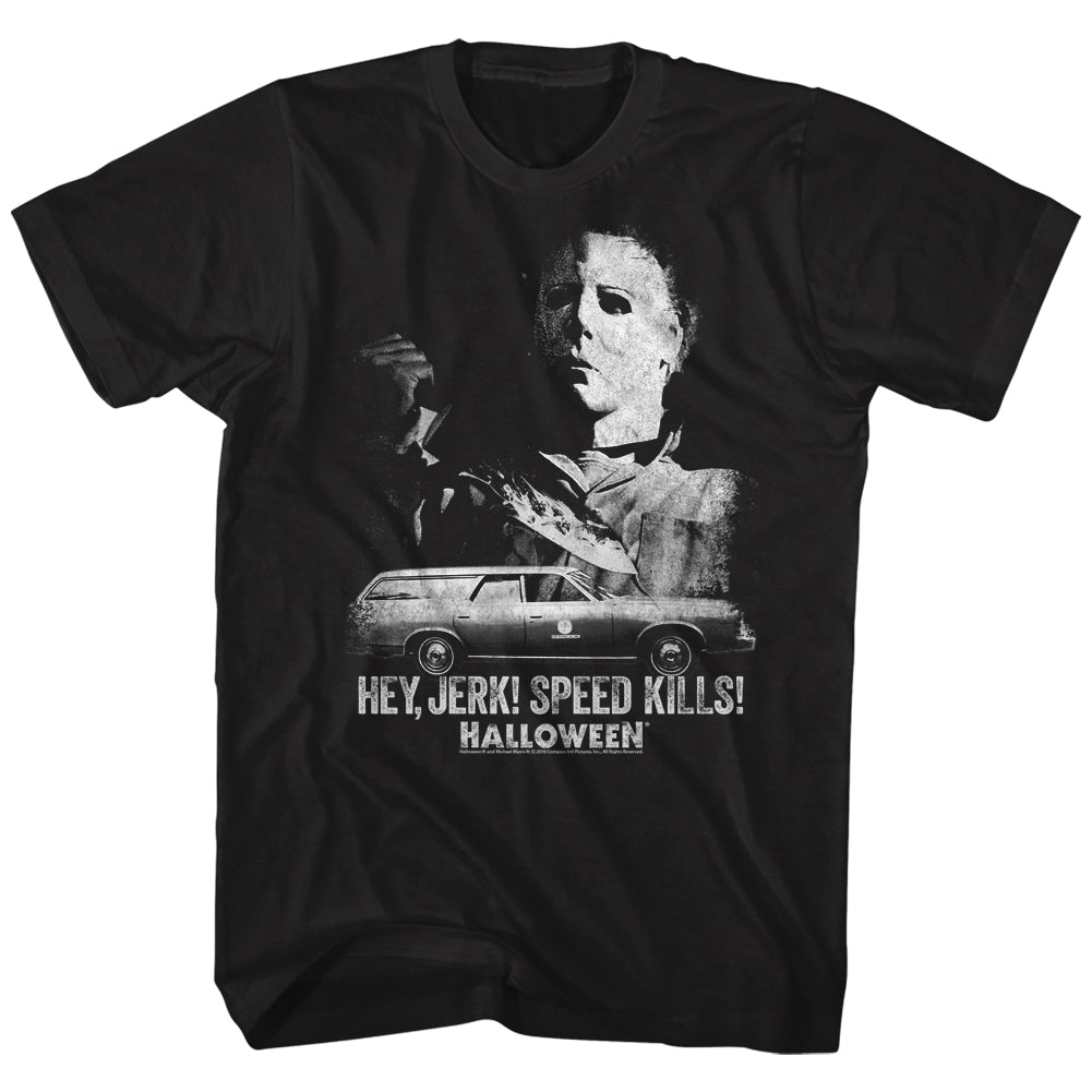 Halloween Mens S/S T-Shirt - Speed Kills - Solid Black Hoodie, Sweatshirt | CiraTrend.com