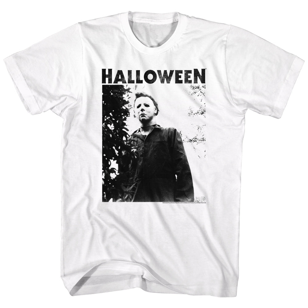 Halloween Mens S/S T-Shirt - Watching Big Title - Solid White Hoodie, Sweatshirt | CiraTrend.com