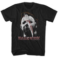 Halloween S S Mask & Knife Solid Black T-Shirts, Hoodie, Sweatshirt