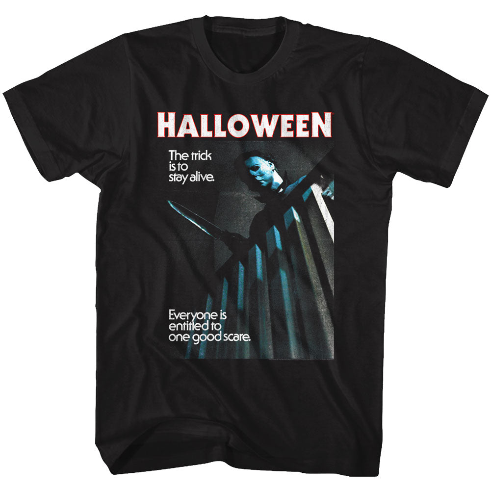 Halloween Mens S/S T-Shirt - Stay Alive - Solid Black Hoodie, Sweatshirt | CiraTrend.com