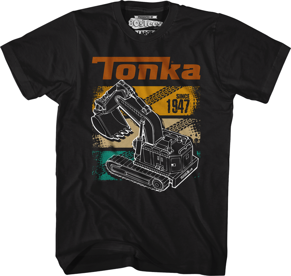 Retro Digger Track Panels Tonka T-Shirt Hoodie, Sweatshirt | CiraTrend.com (Image 4)
