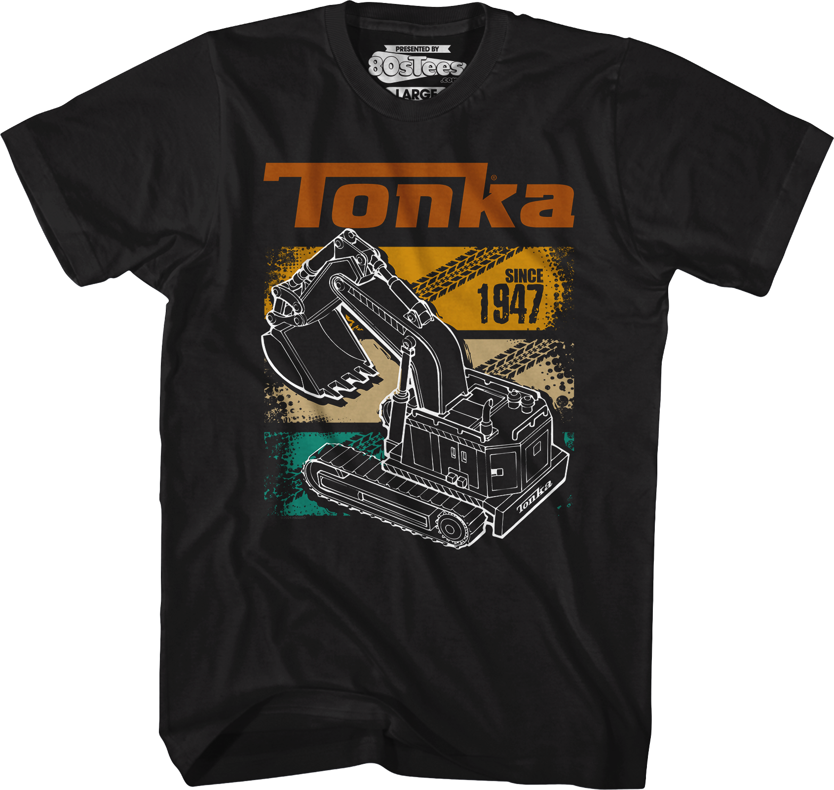 Retro Digger Track Panels Tonka T-Shirt Hoodie, Sweatshirt | CiraTrend.com (Image 4)