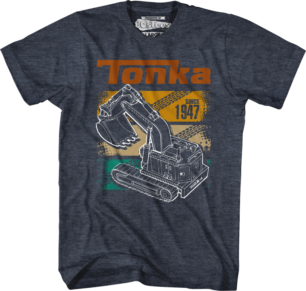 Retro Digger Track Panels Tonka T-Shirt Hoodie, Sweatshirt | CiraTrend.com (Image 5)