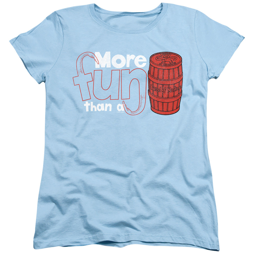 Barrel of Monkeys More Fun Womens T Shirt Light Blue Hoodie, Sweatshirt | CiraTrend.com