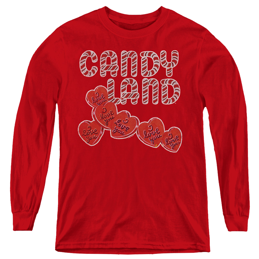 Candy Land I Love You - Youth Long Sleeve T-Shirt Hoodie, Sweatshirt | CiraTrend.com