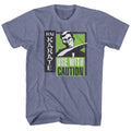 Hai Karate Mens S/S T-Shirt - Green Chop - Heather Vintage Blue Heather Hoodie, Sweatshirt | CiraTrend.com