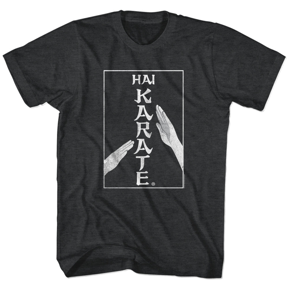 Hai Karate Mens S/S T-Shirt - Karate Chop - Heather Black Heather Hoodie, Sweatshirt | CiraTrend.com