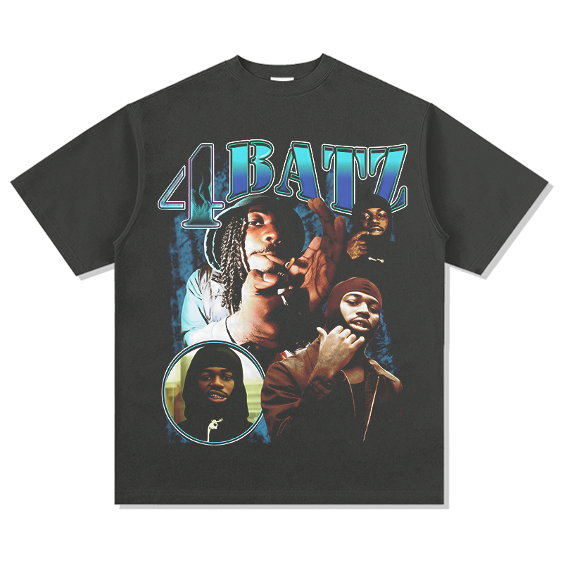 4 BATZ "ACT I STICKERZ  99" TEE 2024