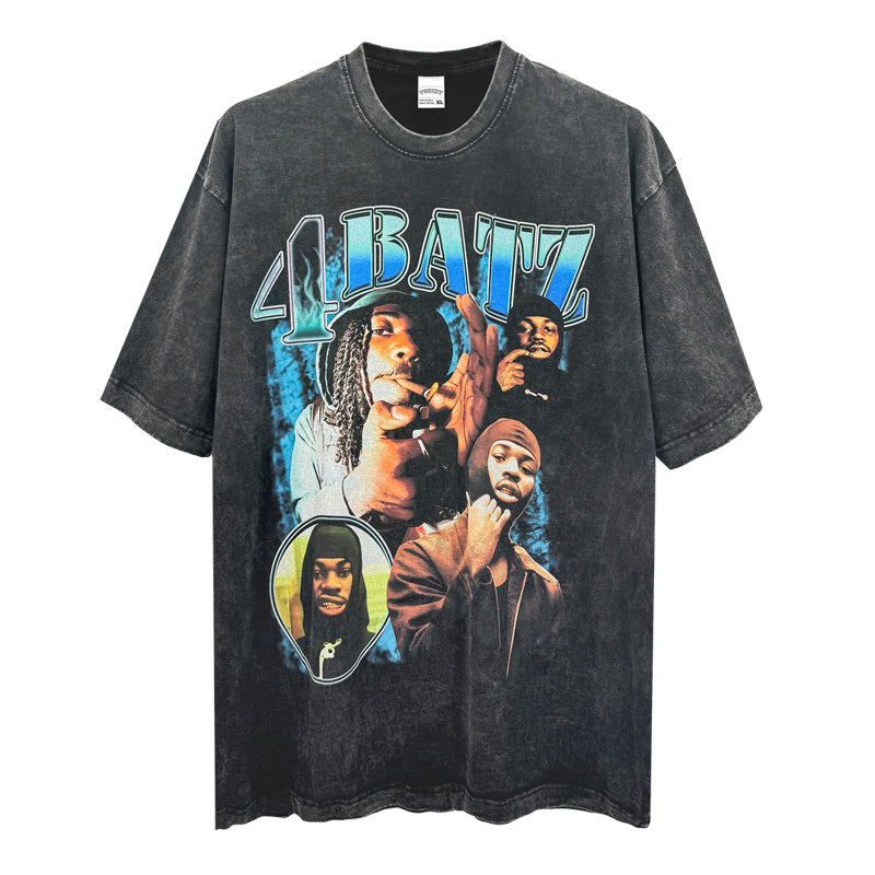 4 BATZ "ACT I STICKERZ  99" TEE 2024