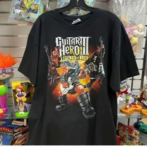 HOLD - Mens Hanes Guitar Hero III T-Shirt Menswear Top Hoodie, Sweatshirt | CiraTrend.com