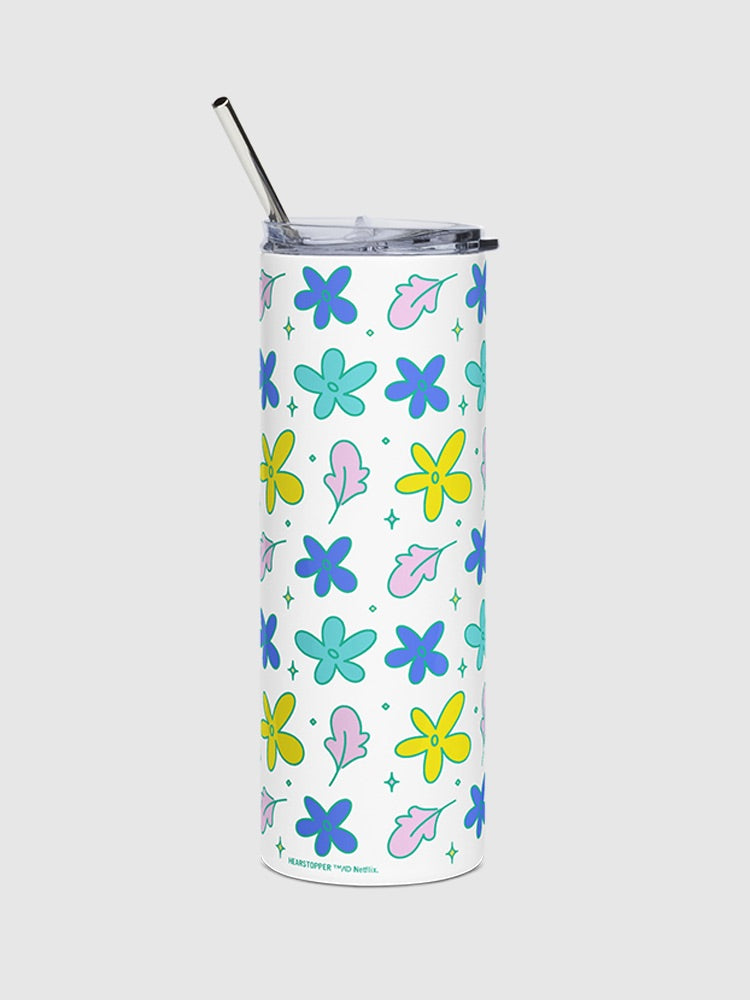 Heartstopper Floral 20 oz. Stainless Steel Tumbler T-Shirts, Hoodie, Sweatshirt | CiraTrend.com (Image 2)