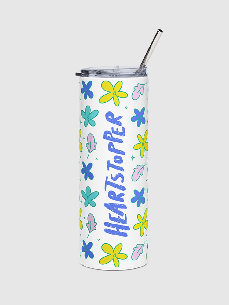 Heartstopper Floral 20 oz. Stainless Steel Tumbler T-Shirts, Hoodie, Sweatshirt | CiraTrend.com (Image 1)