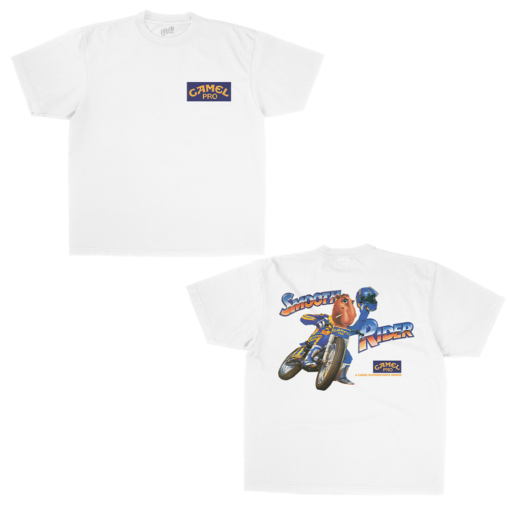 JOE CAMEL MOTO HEAVY WEIGHT WHITE T-SHIRT Hoodie, Sweatshirt | CiraTrend.com (Image 2)