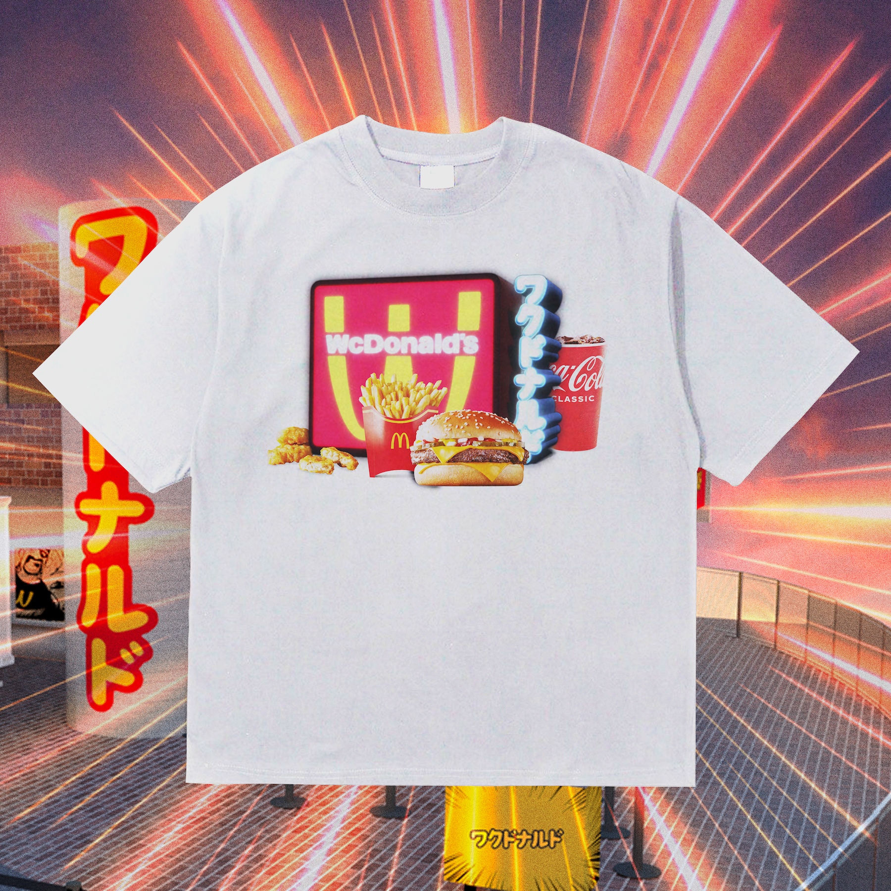 WCDONALD'S HEAVY WEIGHT MERCH WHITE T-SHIRT Hoodie, Sweatshirt | CiraTrend.com (Image 2)