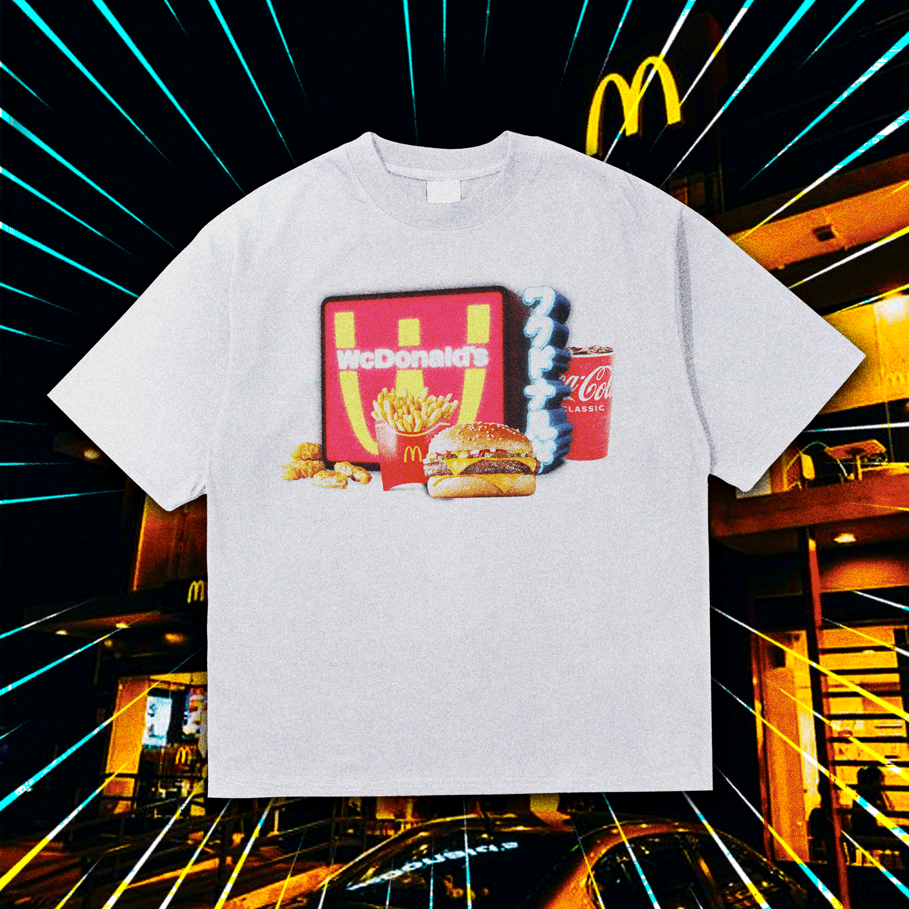 WCDONALD'S HEAVY WEIGHT MERCH WHITE T-SHIRT Hoodie, Sweatshirt | CiraTrend.com (Image 1)