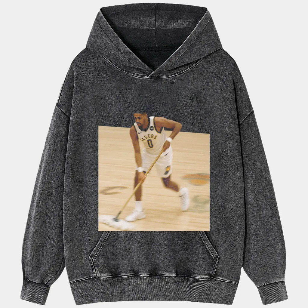 Haliburton Washed Tee Hoodie, Sweatshirt | CiraTrend.com (Image 2)