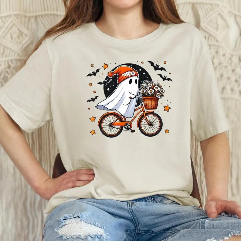 Halloween Ghost Shirt, Cute Ghost Shirt, Womens Halloween Shirt, Cute Fall Shirt, Spooky Season Shirt, Gift For...