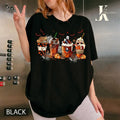 Halloween Horror Characters Coffee Shirt, Tis The Season Shirt, Halloween Latte Drink Cup, Horror Movie Shirt, Coffee...
