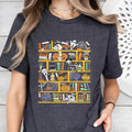 Halloween Library T-Shirt, Ghost Books Halloween T-Shirt, Teacher HalloweenT-Shirt, Book Lover shirt, Halloween Reading...