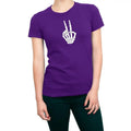 Halloween Skeleton Hand Peace Women's T-Shirt Casual Comfort Hoodie, Sweatshirt | CiraTrend.com