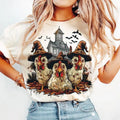 Halloween Spooky Chickens Autumn T-Shirt , For Men, For Women, Casual, Classic Fashion Cotton Underwear Shirt Womenswear...