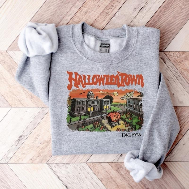 Halloweentown Est 1998 Sweatshirt, Halloweentown University, Retro Halloweentown Sweatshirt, Fall Sweatshirt, Halloween...