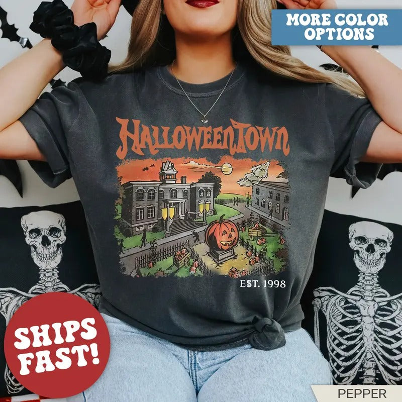 Halloweentown Shirt, Halloweentown University EST 1998, Retro Halloweentown Shirt, Cute Fall Shirt Hoodie, Sweatshirt