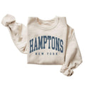 Hamptons City Sweatshirt, New York Pullover Shirt, Vintage Varsity Aesthetic Hoodie, Trendy Travel Destination Gift,...