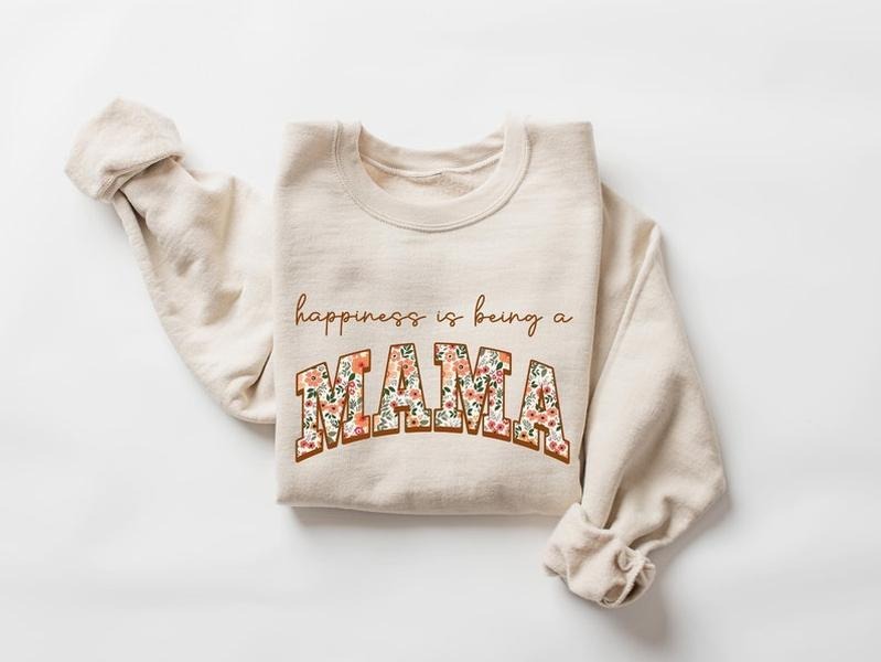 Happiness Being A Mama Tshirt-sweatshirt-hoodie, Mother Shirt, Motherhood Shirt, Mother's Day Shirt, Best Mom Shirt,...