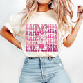 Happy Easter, Pink Floral Chinoiserie Coquette, Grand Millennial Easter, Pink Toile Bunny Tshirt Hoodie, Sweatshirt