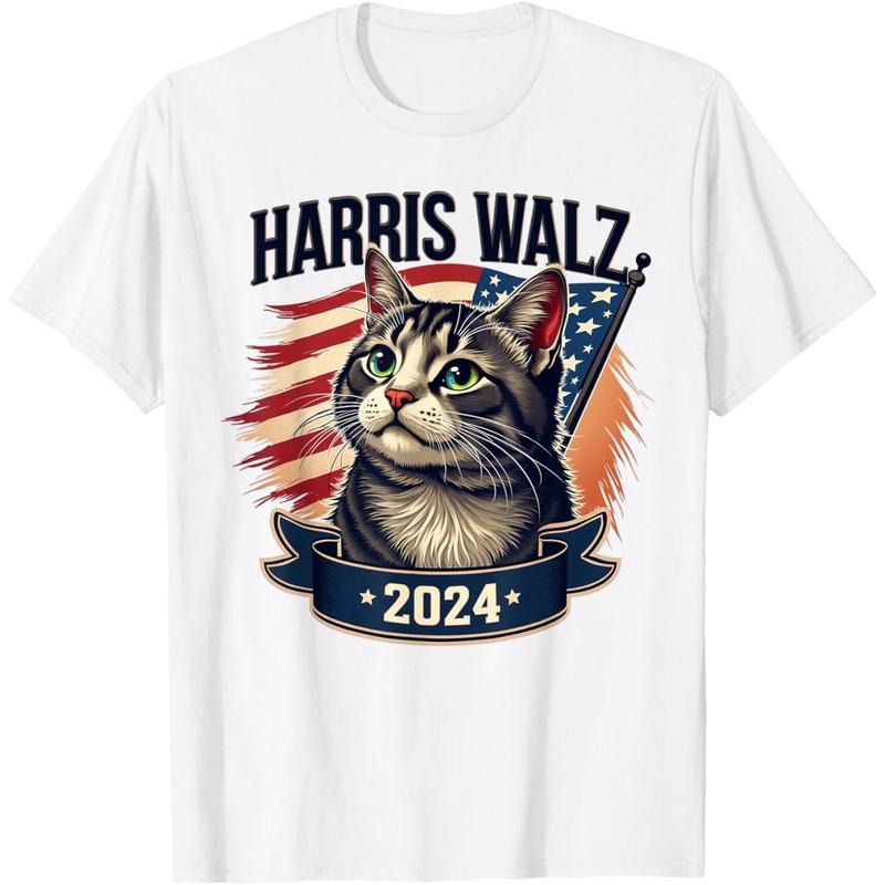 Harris Walz 2024 Funny Cat Kamala Harris Tim Walz Waltz T-Shirt made in usa Hoodie, Sweatshirt | CiraTrend.com
