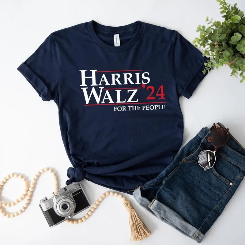 Harris Walz Shirt, Harris Walz 2024 T-Shirt, Tim Walz t-Shirt, Democrat Shirt, Vote Blue, Liberal Feminist Shirt, Harris...
