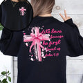 He First Loved Us, John 4:19, Jesus, Religious, Christian, Faith, Valentine's Day, Front and Back Sweatshirt, Crew Neck,...