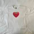 Heart Tomato Baby Tee, Food Art, vintage, y2k clothing, Pinterest, retro, Tomato Girl Aesthetic, Trendy Red...