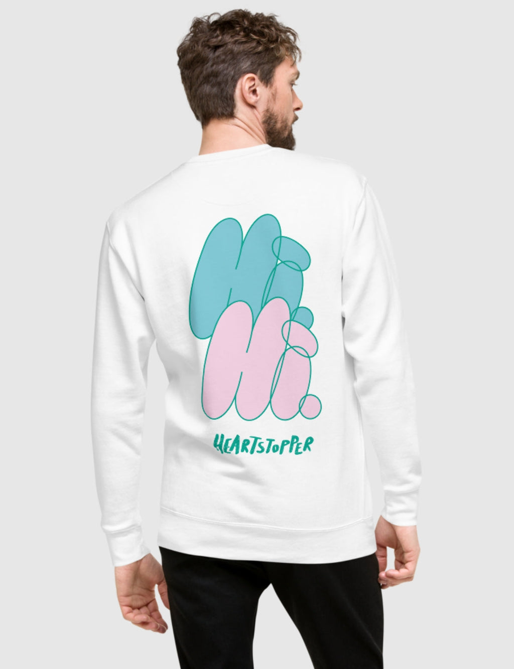 Heartstopper Unisex Premium Sweatshirt [White] T-Shirts, Hoodie | CiraTrend.com (Image 2)