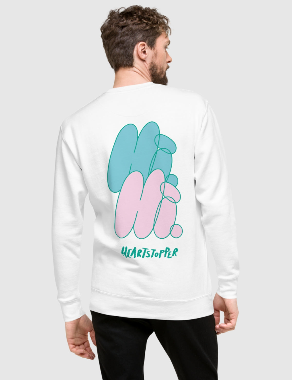 Heartstopper Unisex Premium Sweatshirt [White] T-Shirts, Hoodie | CiraTrend.com (Image 2)