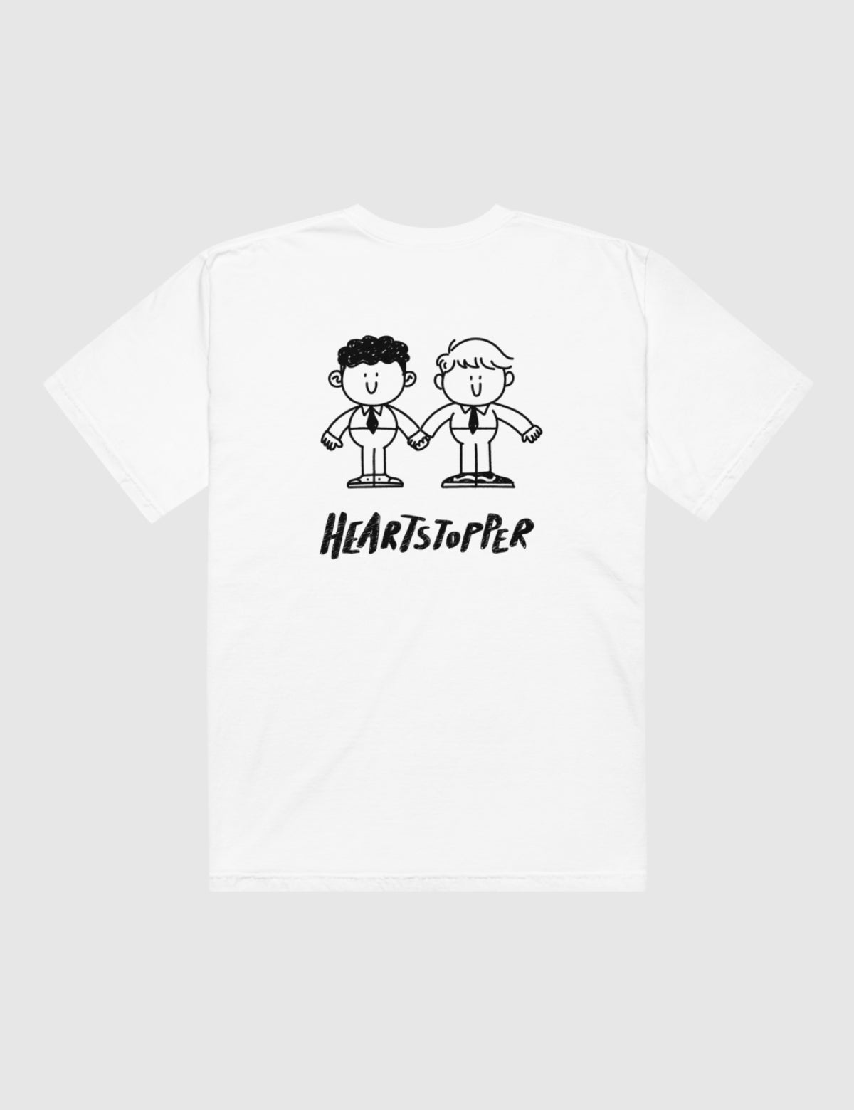 Heartstopper Unisex "Hi" Cartoon T-Shirt [White] Hoodie, Sweatshirt | CiraTrend.com (Image 3)